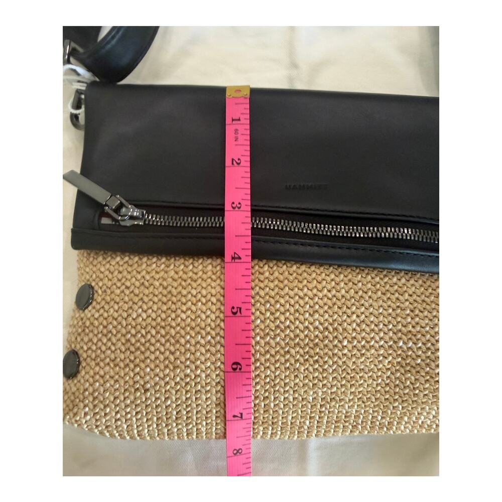 Hammitt NEW VIP Noir Smooth Raffia/Gunmetal - Picture 6 of 9